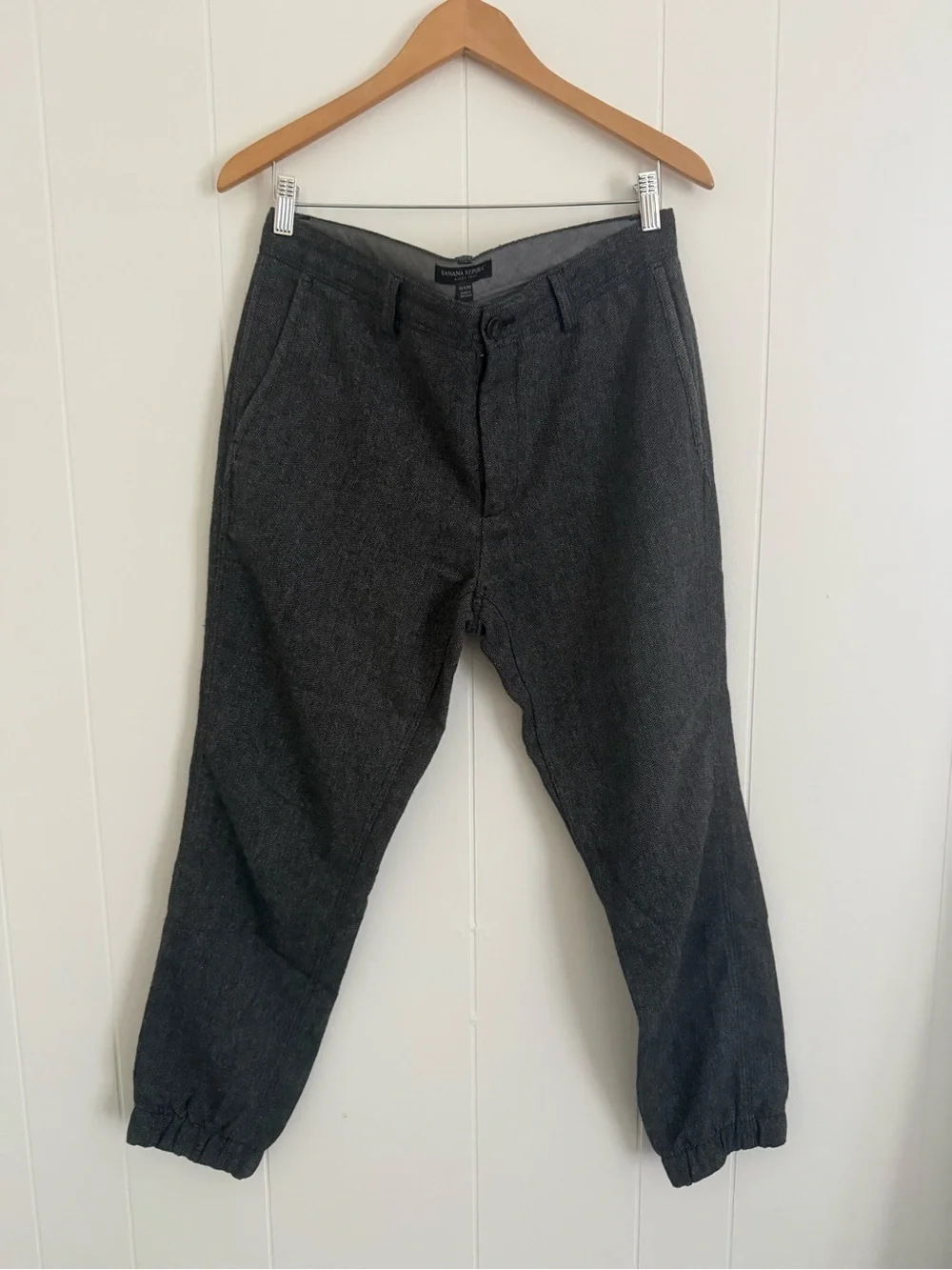 Banana Republic Dark Charcoal Jogger Pants